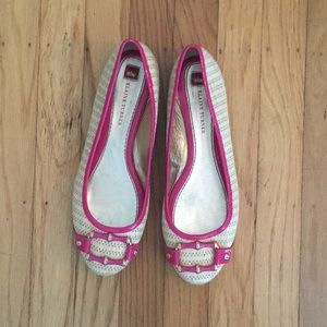 Elaine Turner Raffia Flats